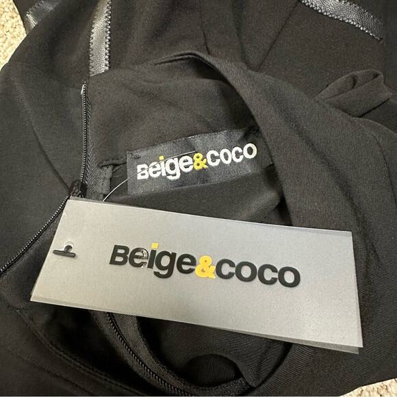 NWT Beige & Coco Strut Corset Lace Up Long Sleeve Romper in Black Size XS - Picture 7 of 11